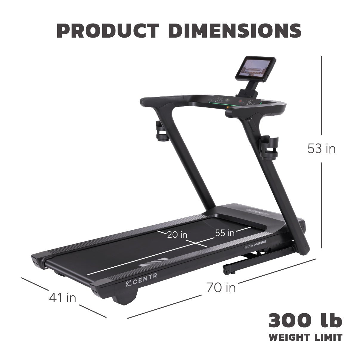 Centr Runr-S Treadmill with 10" Screen