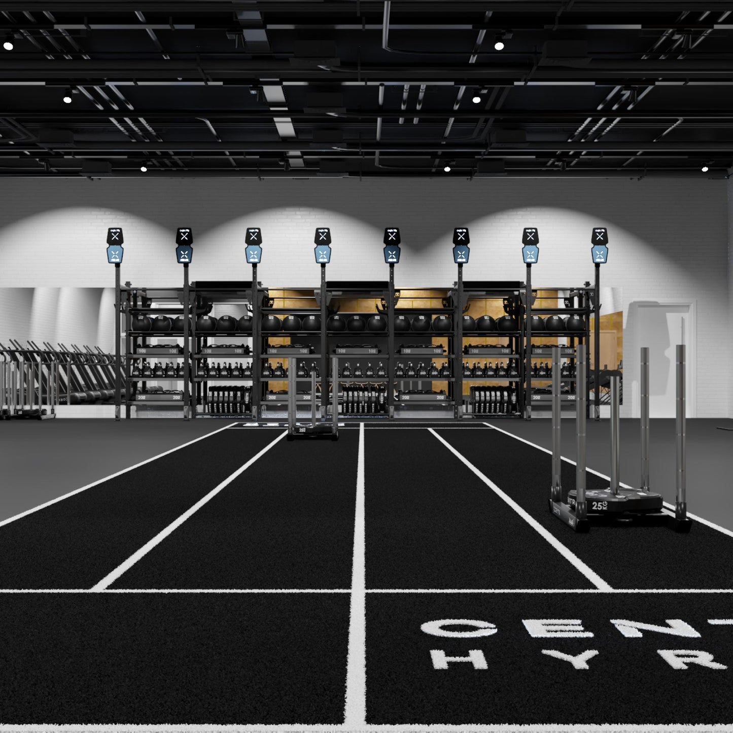 Hyrox Turf - 4 Lanes and End Zones