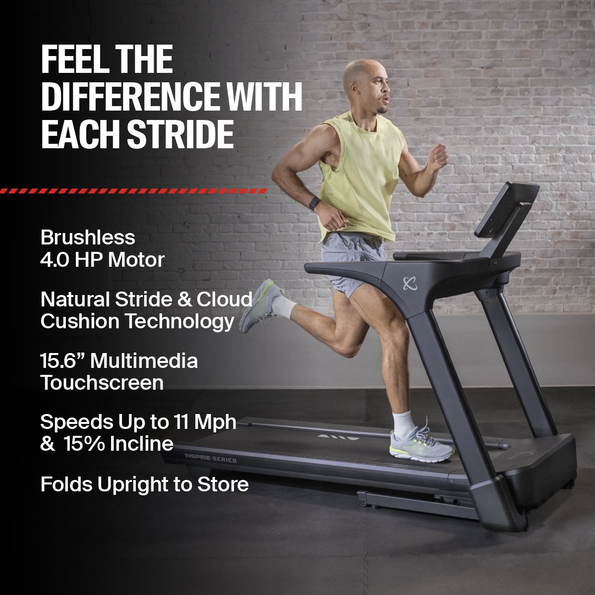 Inspire Series T5s Treadmill with 15.6" Screen