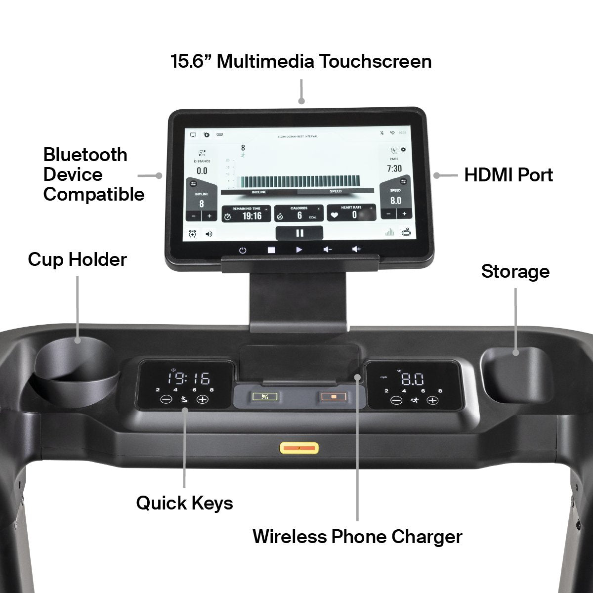 Inspire Series T5s Treadmill with 15.6" Screen