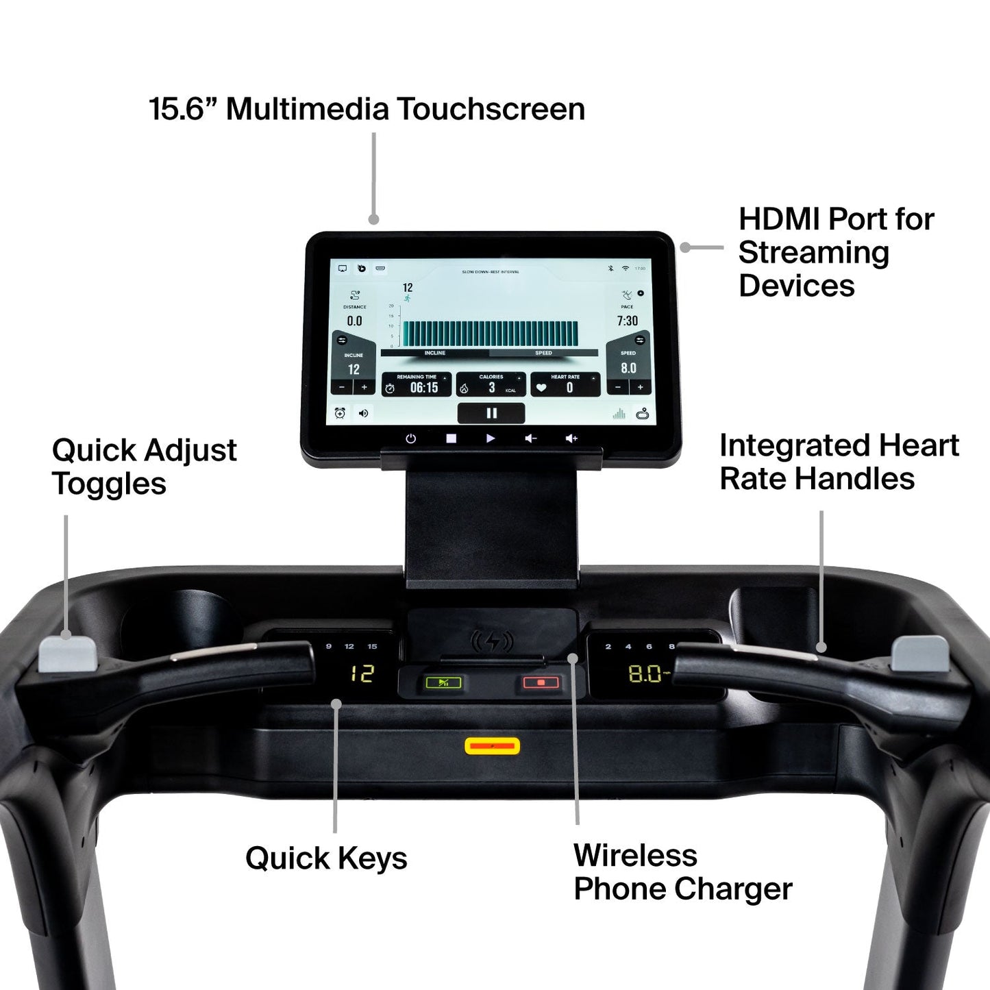 Inspire Series T7s Treadmill with 15.6" Screen